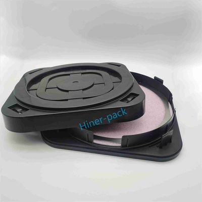 Οριζόντια 12 ιντσών Wafer Carrier Box Shipper Μαύρο Χρησιμοποιείται σε Wafer Fab SGS συμβατό