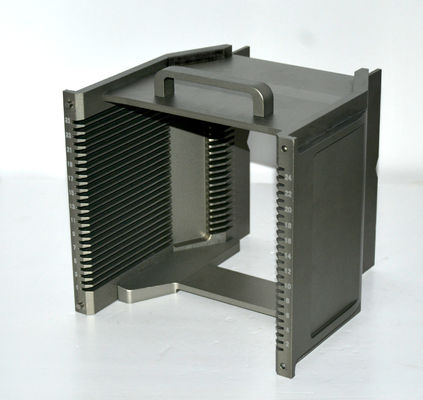 Αντιστατικό 8 ίντσες 25 Slot Metal Wafer Cassette Βόρειο υλικό αλουμινίου